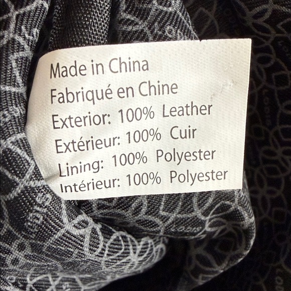 Lodis Black Leather Wristlet Purse Clutch with Gold Detail Hardware - Picture 6 of 6